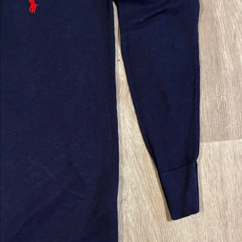 Polo by Ralph Lauren Men's Dark Blue V-Neck Sweater